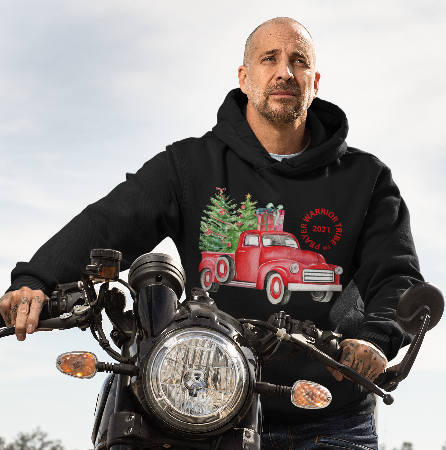 Men Upsize Hoodie Nostalgic Truck Holiday Collectors Exclusive 2021