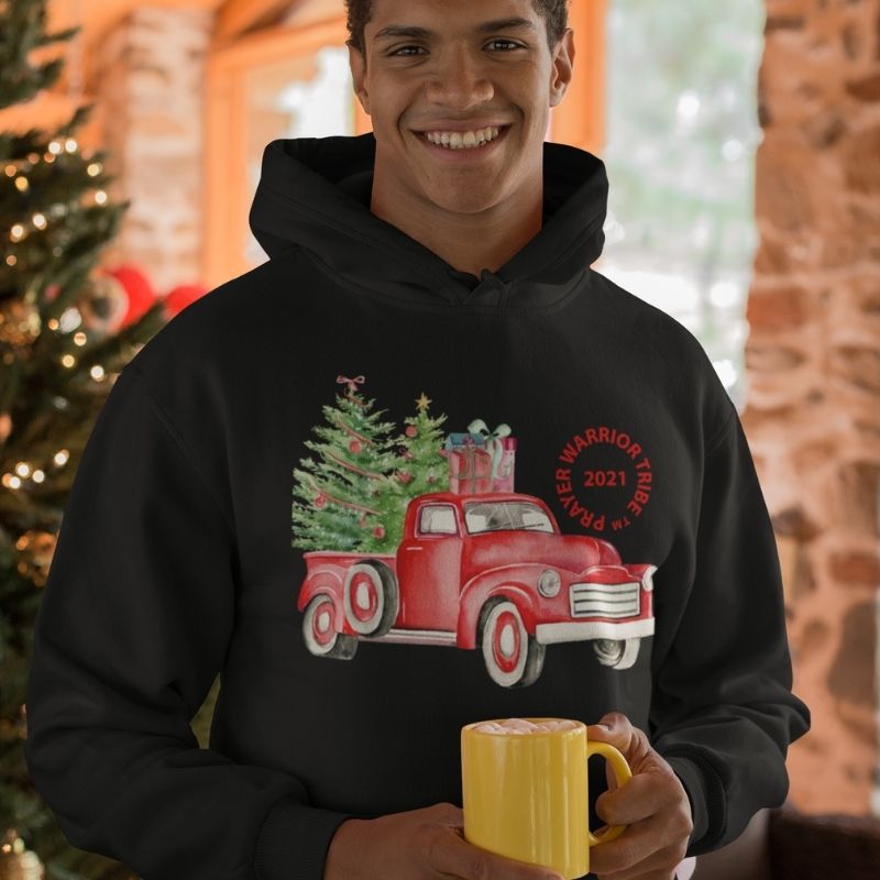 Men Hoodie Nostalgic Truck Holiday Collectors Exclusive 2021
