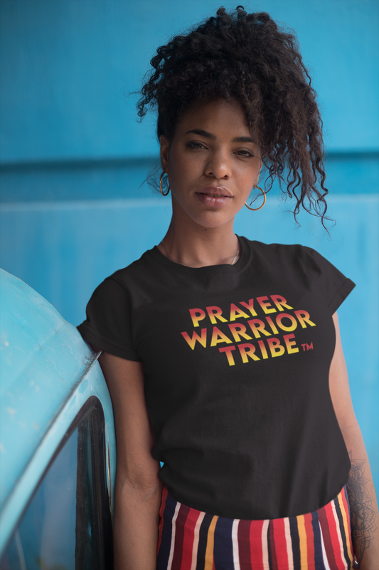 Women Short Sleeve Tshirt Classic Prayer Warrior Tribe
