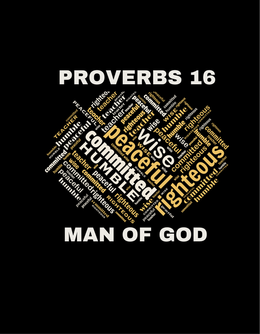 Men Long Sleeve Tee Proverbs 16