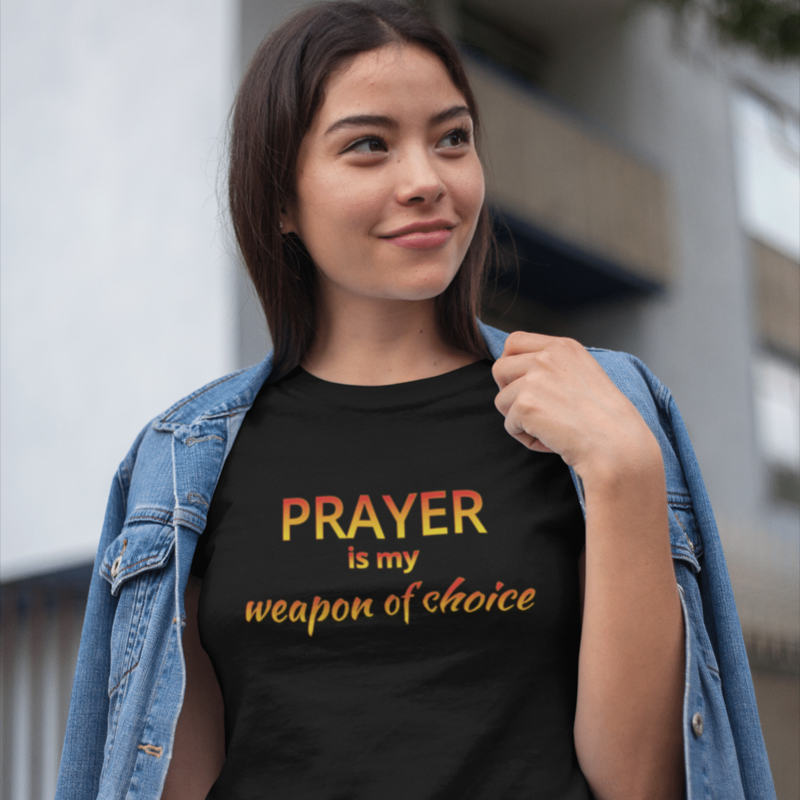 Women Short Sleeve Tee Prayer Choice